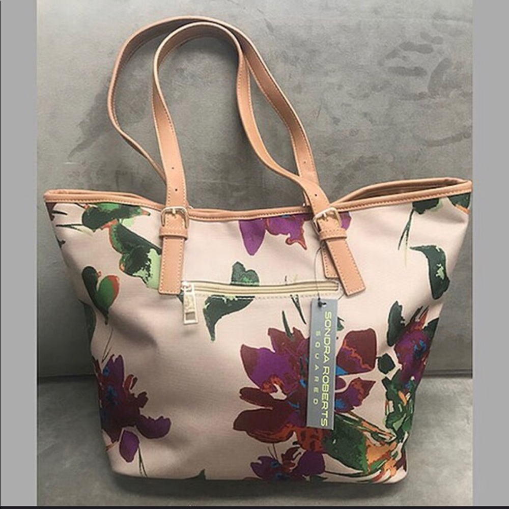 All Season Tropical Floral Tote,NWT-BOUTIQUE - Picture 4 of 6